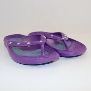 Cheeks Sandals by Tony Little Purple Rhinestone Women’s Size 9